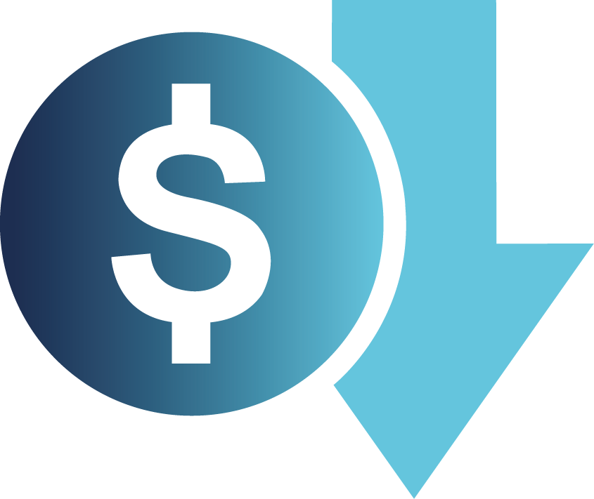 Icono de etiqueta de precio que representa bajo costo